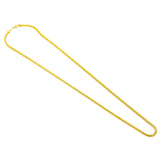 22K Yellow Gold Men's Chain W/ Double Curb Link, 22" | Invest in the 22K jewelry you deserve by ordering this beautiful yellow gold chain from Virani Je...