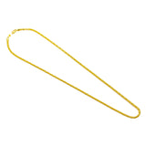 22K Yellow Gold Men's Chain W/ Braided Foxtail Link, 26" | Add a flash of classic gold to any outfit with this beautiful 22K gold chain from Virani Jewelers...