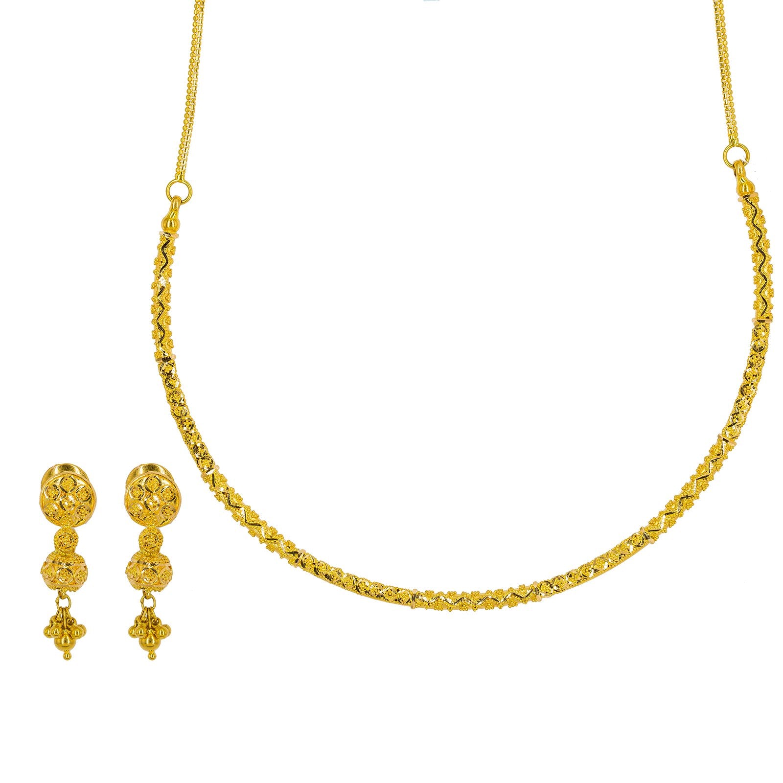 Asian Women Bridal Fashion Jewelry Ethnic 22k Gold Plated Necklace Earrings  Set | eBay