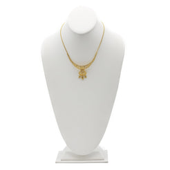 22K Gold Necklace and Earrings Set