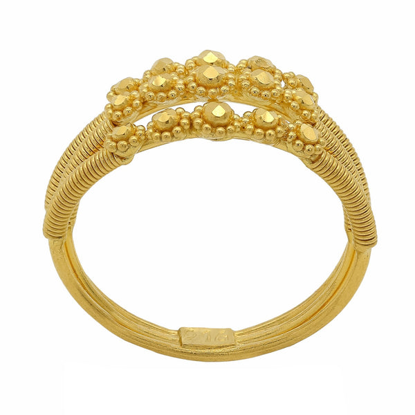 22K Yellow Gold Connected Stackable Gold Ring | 22K Yellow Gold Connected Stackable Gold Ring for women is the perfect on trend piece. Provides a...