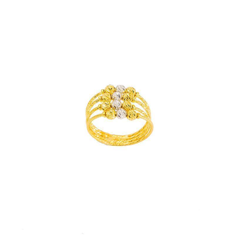 22K Multitone Gold Ring | 