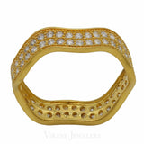 22K Gold CZ Ring | 