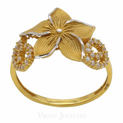 22K Gold CZ Ring