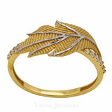 22K Gold CZ Ring | 