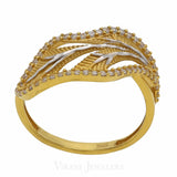 22K Gold CZ Ring | 