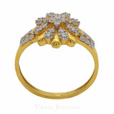 22K Gold CZ Ring | 