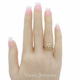 22K Gold CZ Ring | 